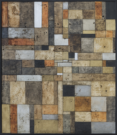 Tanya Bonello, Arena 760x660mm, gypsum and oil on board, 2014