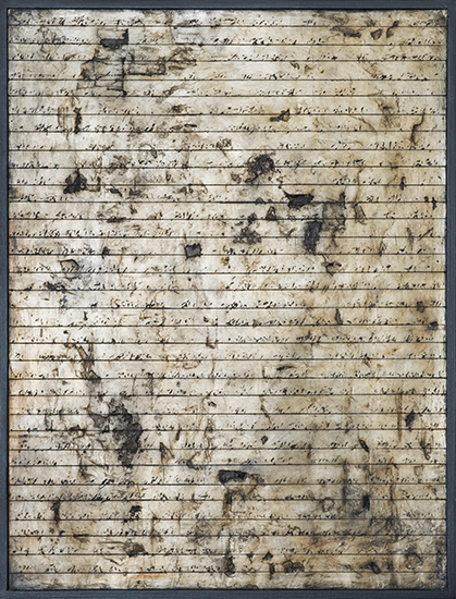 Tanya Bonello, Homage to the first, 1000x1000mm, gypsum and oil on board, 2013