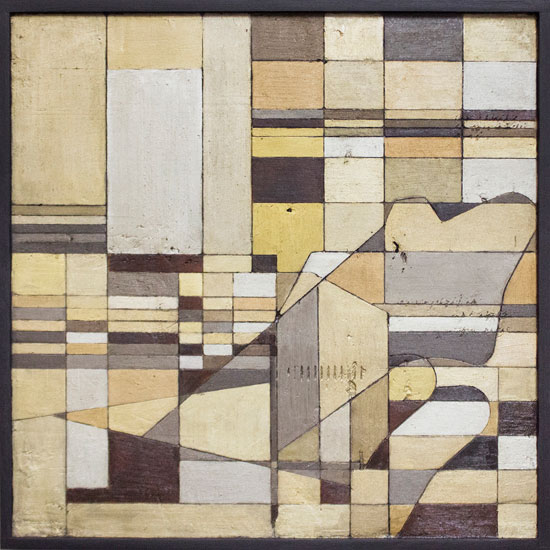 Tanya Bonello, Search light, 400x400mm, gypsum and oil on board, 2013