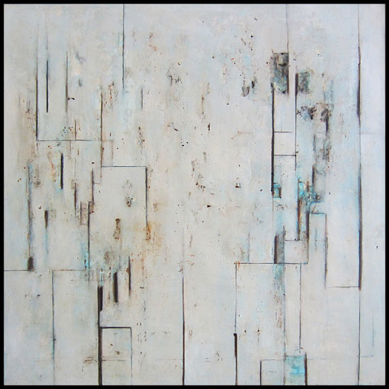 Tanya Bonello, Fathom Deep, 1000x1000mm, gypsum and oil on board, 2011