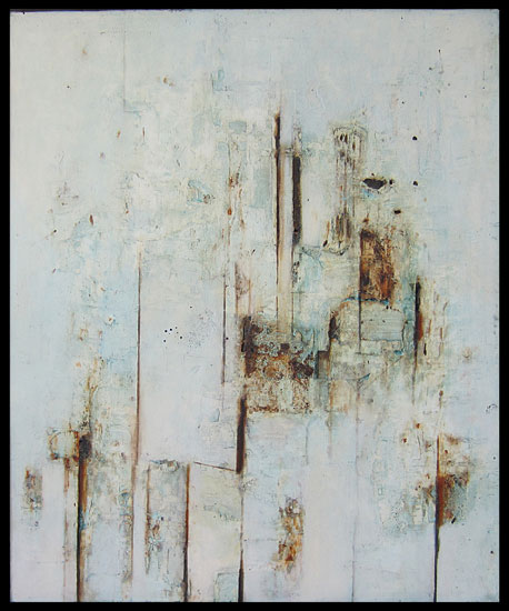 Tanya Bonello, Shallows of the deep no1, 580x475mm, gypsum and oil on board, 2011