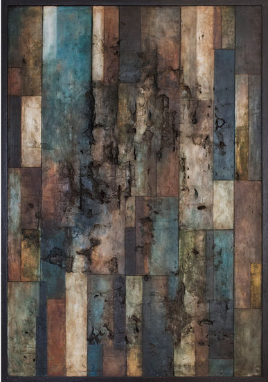 Tanya Bonello, Forms, 600x415mm, gypsum and oil on board, 2010