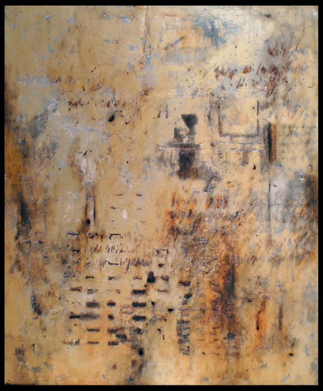 Tanya Bonello, Solar, In search of, 600x450mm, gypsum, gold leaf and oil on board, 2008