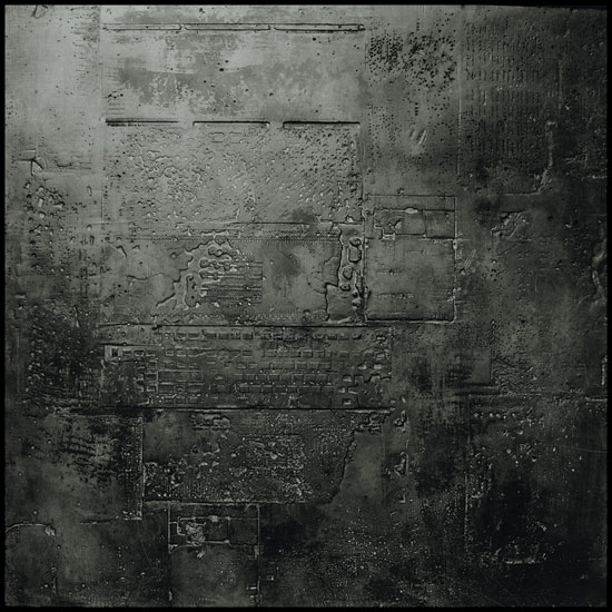 Tanya Bonello, Homage series,The Other side, 1000x1000mm, gypsum and oil on board, 2002