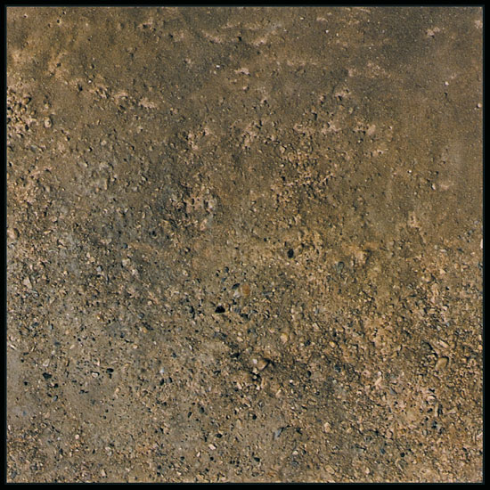 Tanya Bonello, Lithosphere series, Earth No 2, 400x400mm, gypsum, grit, sand and oxide on board, 1999