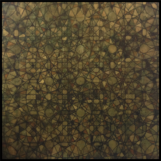 Tanya Bonello-Gold-disc-1mx1m-2017